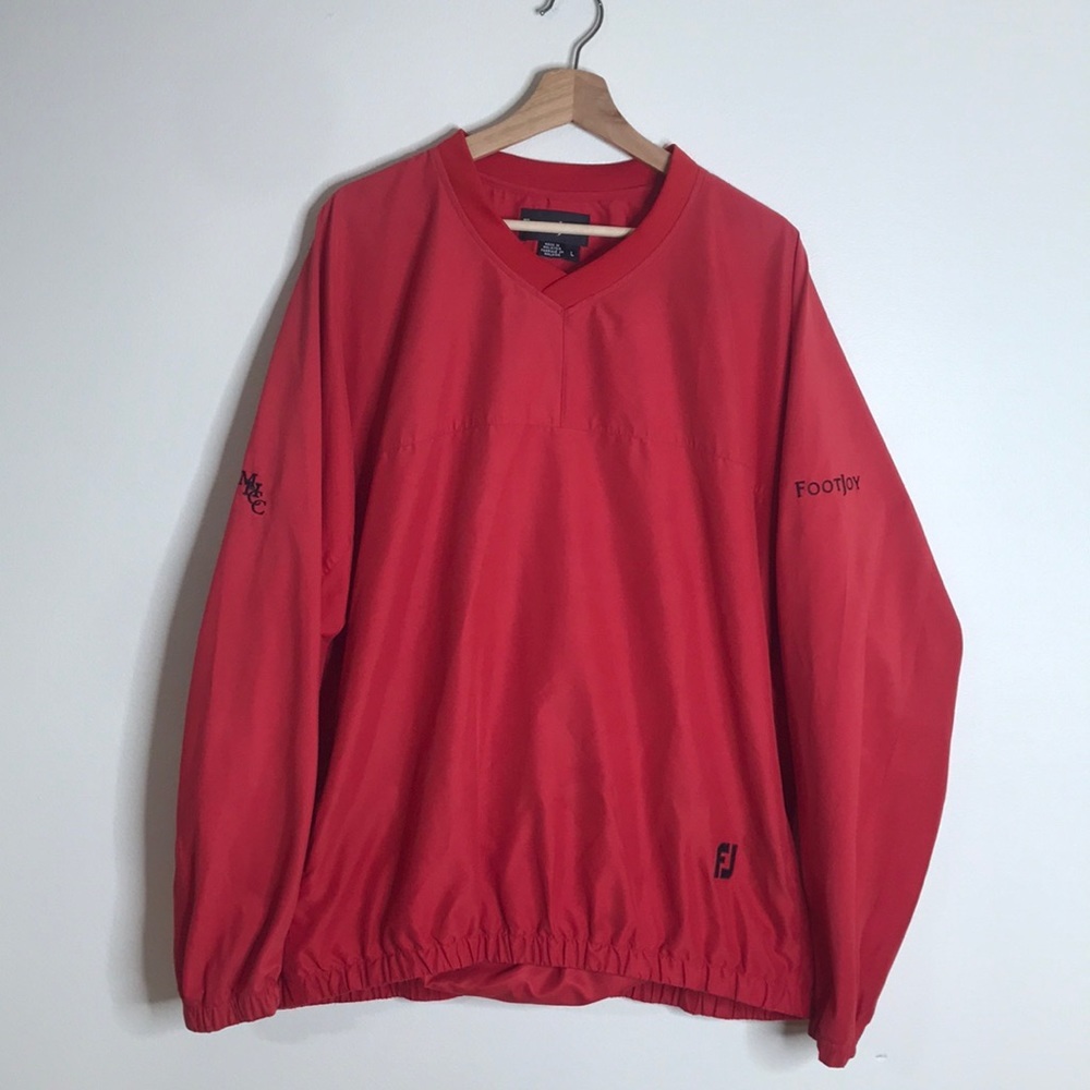 Footjoy mens pullover nylon golf sweater jacket‎ size large